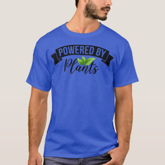 Powered By Plants Graphic Men Women Vegetarian Veg T-Shirt