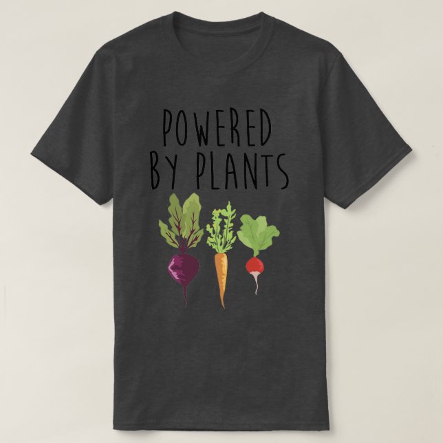 Powered By Plants T-Shirt (Design Front)