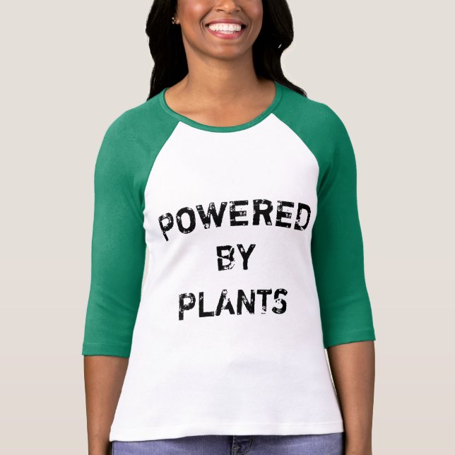 POWERED BY PLANTS T-Shirt (Front)