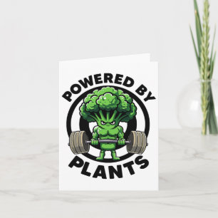 Powered By Plants Vegan Athlete Vegan Gym Vegan Bo Card