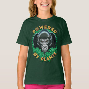 Powered by plants, vegan Kids' T-Shirt