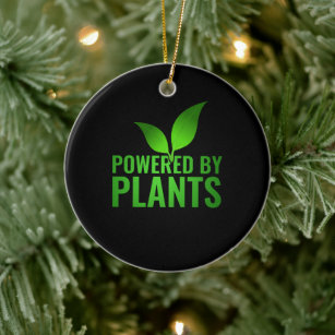 Powered By Plants - Vegan Workout Ceramic Tree Decoration