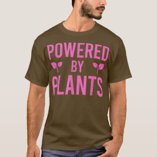 Powered By Plants Vegetarian Vegan Workout Plant P T-Shirt
