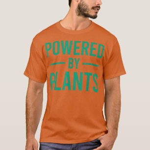 Powered By Plants Vegetarian Vegan Workout Plant P T-Shirt