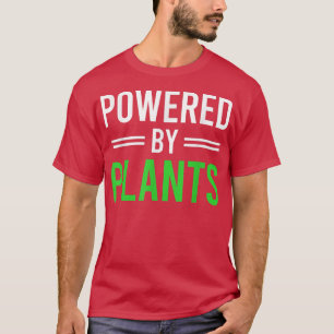 Powered By Plants Vegetarian Vegan Workout Plant P T-Shirt