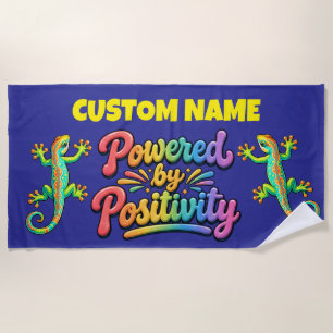 Powered by Positivity Beach Towel