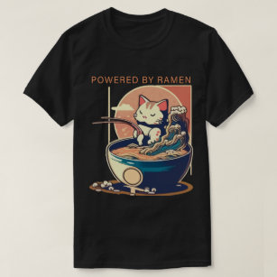 Powered by Ramen Cat T-Shirt