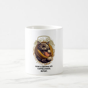 Powered by Sarcasm Cat Tee   3 Hours Sleep Funny M Coffee Mug