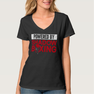 Powered By Shadow Boxing  Shadow Boxing Boxer Boxi T-Shirt