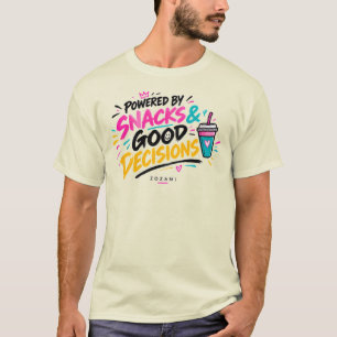 Powered by Snacks – Food Lover Unisex T-Shirt