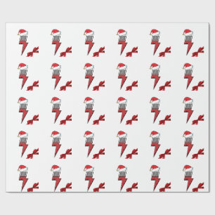 Powered By Sound Production Christmas Wrapping Paper