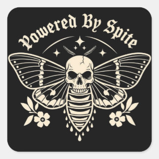 "Powered By Spite" Sticker