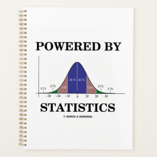 Powered By Statistics Bell Curve Stats Humour Planner