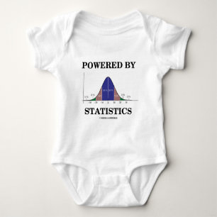 Powered By Statistics (Stats Humour) Baby Bodysuit