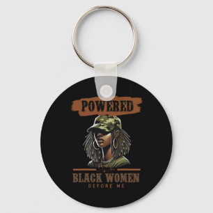 Powered By The Black Women Before Me Black History Key Ring