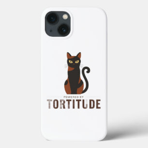 Powered by Tortitude Funny Cat Phone Case