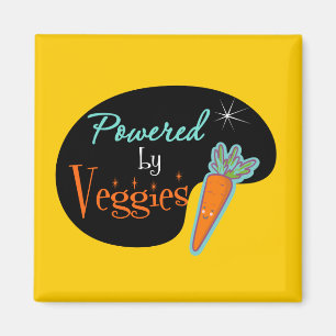 Powered by Veggies Magnet