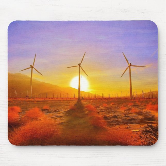 Powered by Wind Mouse Pad (Front)