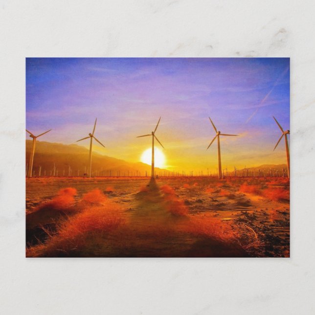 Powered by Wind Postcard (Front)