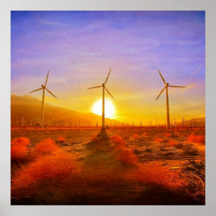 Powered by Wind Poster