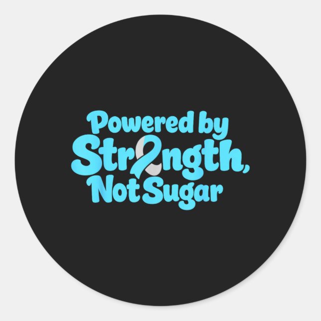 Powered Graphic Classic Round Sticker (Front)