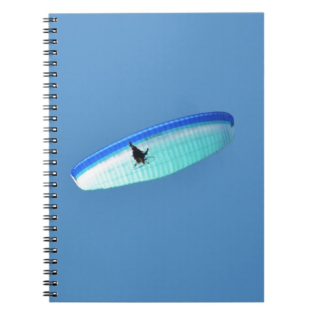 Powered Paraglider Spiral Notebook (Front)