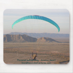 Powered paragliding - Arizona desert Mouse Pad