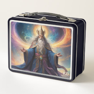 *~* Powerful 3 Wizard of Love + Light Initials Metal Lunch Box