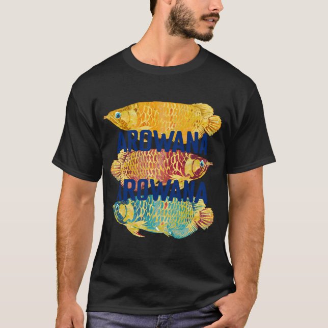 Powerful Asian Arowana Fish T-Shirt (Front)