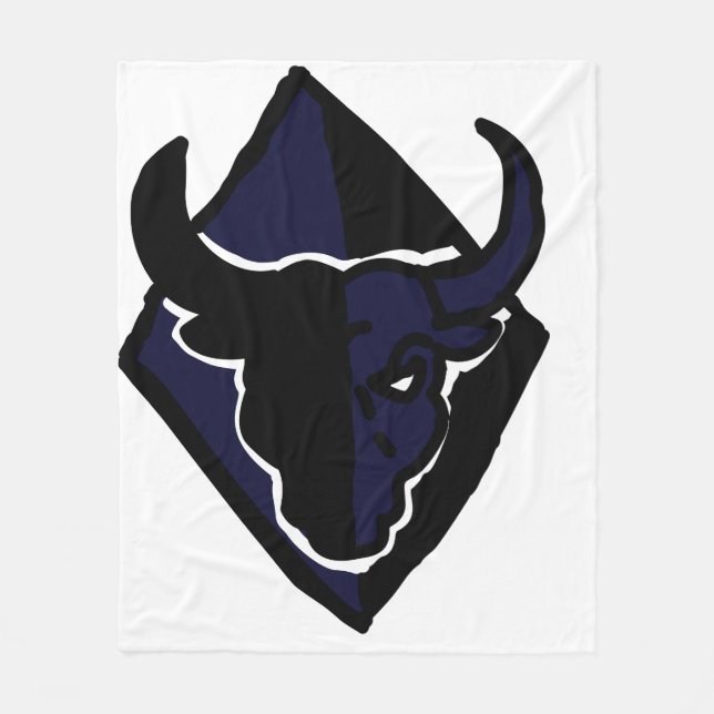 Powerful Bull Fleece Blanket (Front)