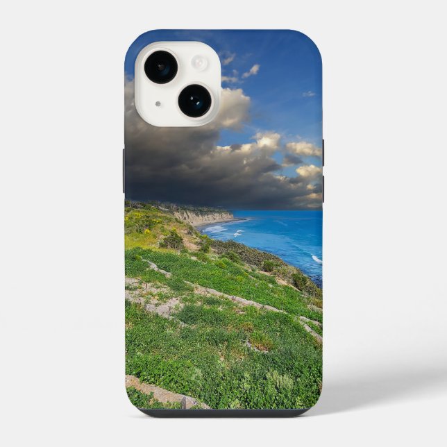 Powerful Clouds over Point Dume iPhone Case (Back)
