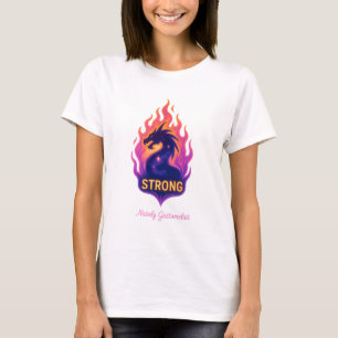 Powerful Dragon Fire — Strong Motivational Design T-Shirt