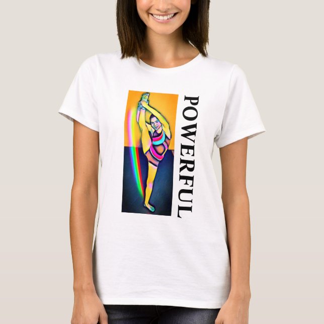 Powerful Gymnast T-Shirt (Front)
