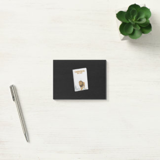 Powerful Lion Wildlife Notebook Post-it Notes