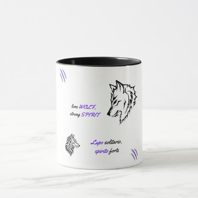 Powerful Lone Wolf  Mug (Center)