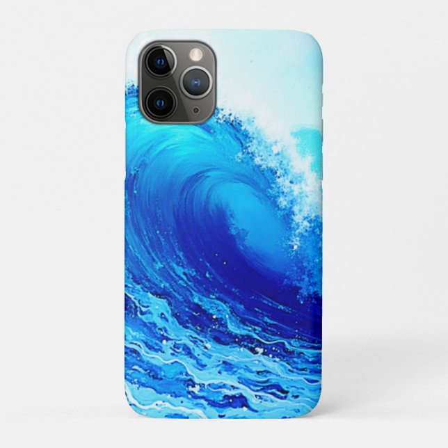 Powerful Ocean Wave Surge Design Case-Mate iPhone Case (Back)