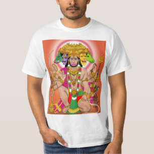 Powerful Panchmukhi Hanuman T-Shirt – Divine Prote