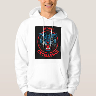 Powerful Panther Motivation Logo Driving Excellenc Hoodie
