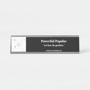 Powerful/Popular Silver Desk Plaque Name Plate