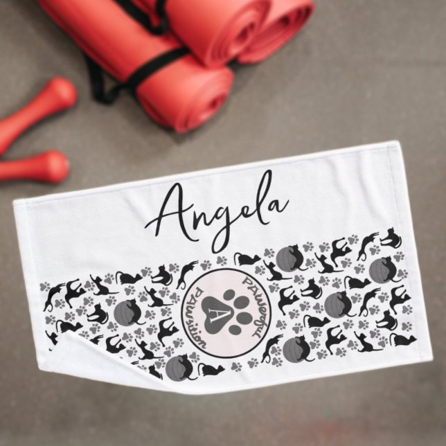 Powerful Position Stretching Cat Yoga Towel (Creator Uploaded)