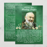 Powerful Prayer for the Sick Healing Card