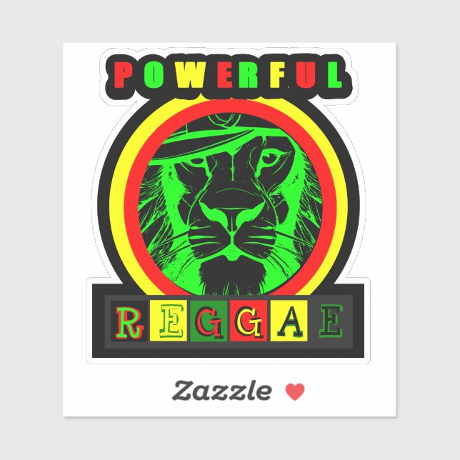 Powerful Reggae sticker (Sheet)