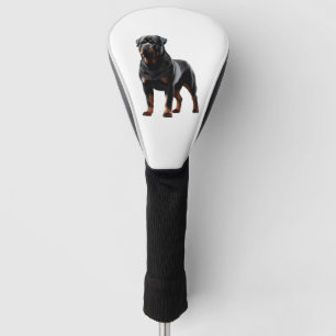Powerful Rottweiler Stance � Bold Full-Body Dog Golf Head Cover