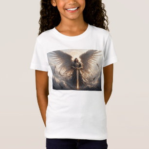Powerful St Michael the Archangel Girl's Tee Shirt