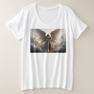 Powerful St Michael the Archangel Plus Size Tee