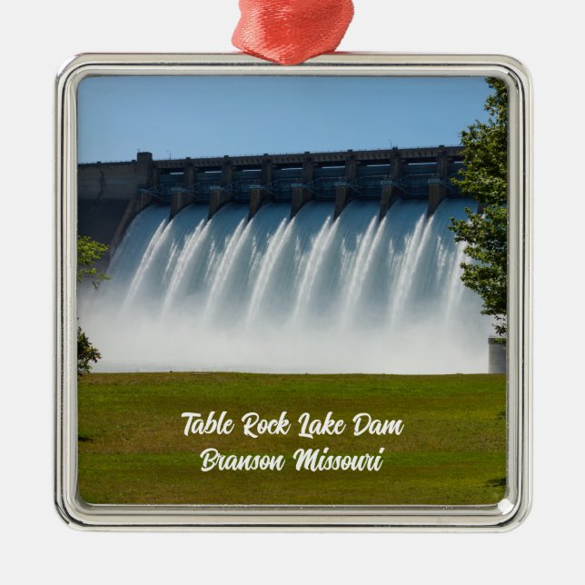 Powerful Table Rock Dam Metal Ornament (Front)