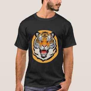 Powerful Tiger Illustration T-Shirt