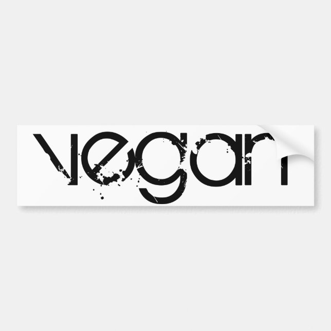 Powerful Vegan Bumper Sticker (Front)