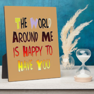 Powerful Welcome Message: A Motivational Quote Plaque