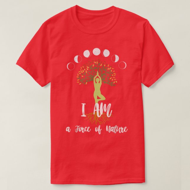 Powerful Womens Affirmation Inspirational Tree of  T-Shirt (Design Front)